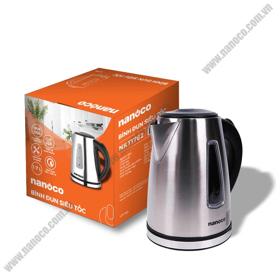 Bình đun siêu tốc Nanoco NKT1762