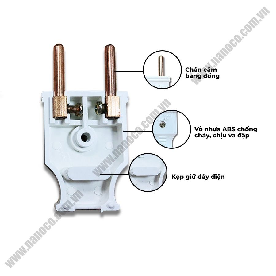 Phích Cắm Đơn Nanoco NP10250D
