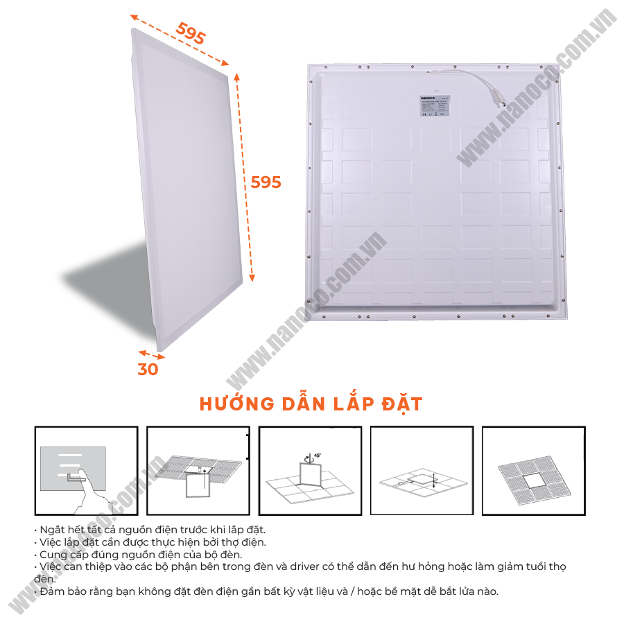 Đèn LED Backlit Panel Office Nanoco