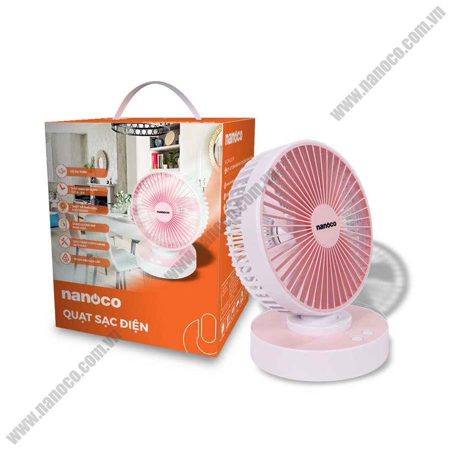 Quạt sạc điện Nanoco NRF6215P