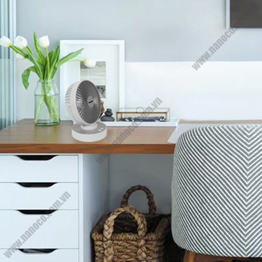 Quạt sạc điện Nanoco NRF6215W