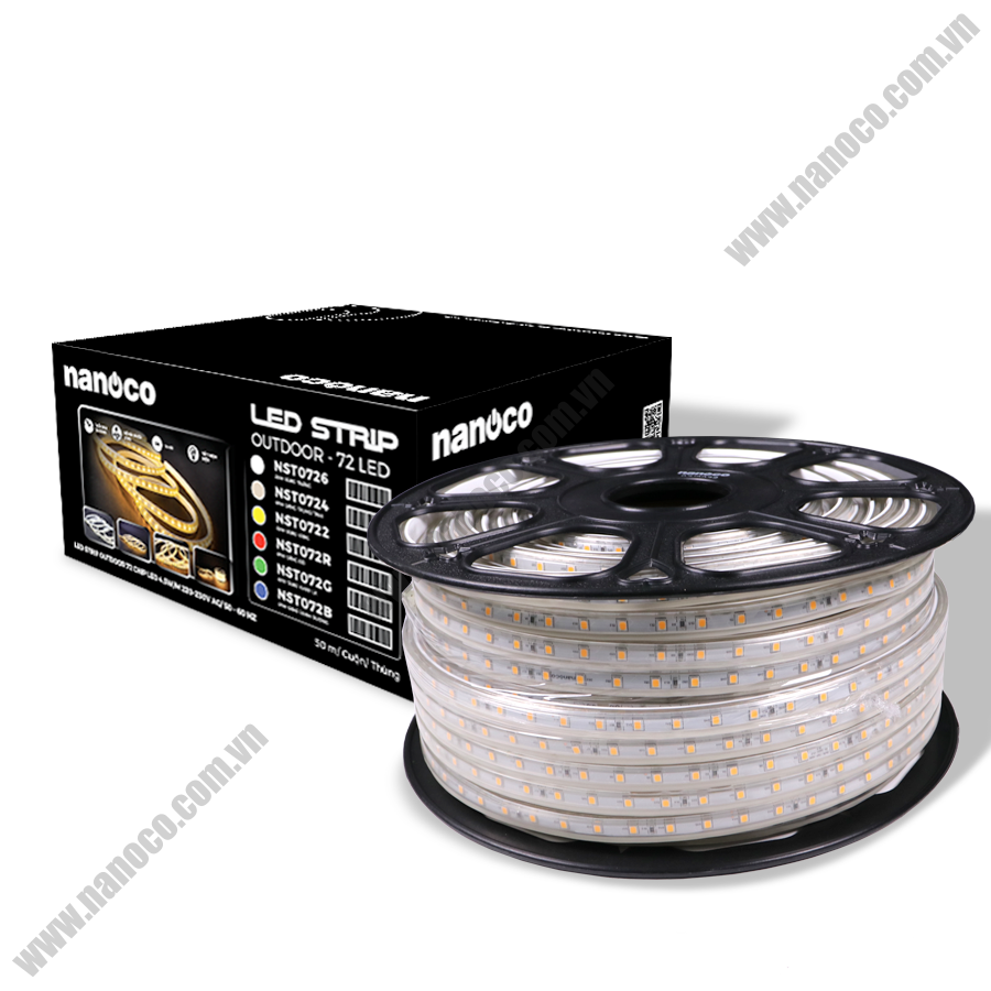 Đèn LED dây ngoài trời 72 chip LED Nanoco