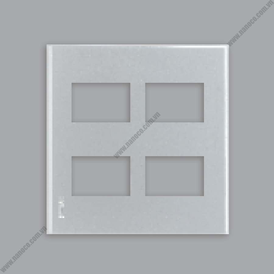 2 gangs - 4 devices plate Wide Series Panasonic