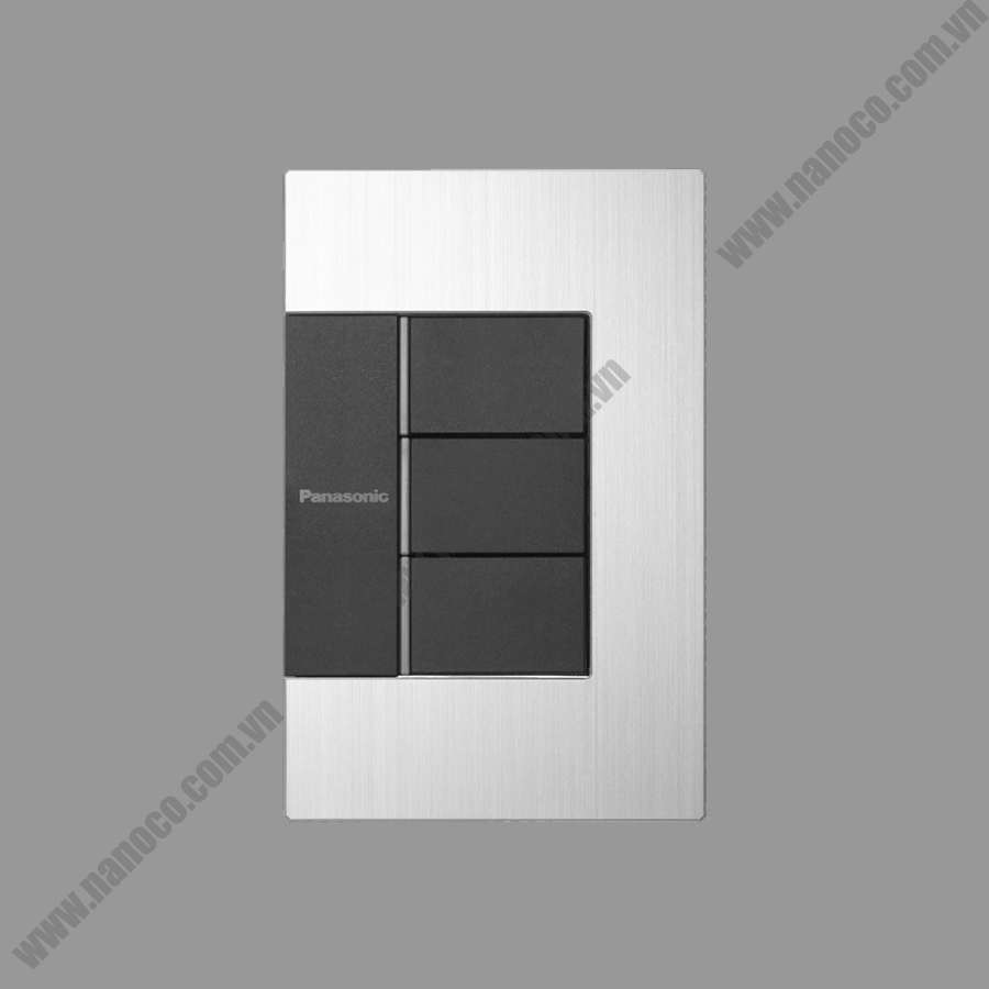 IIIuminated switch C - 2 ways 3 - devices with plate GEN-X Panasonic WTEGP53572S-1-G