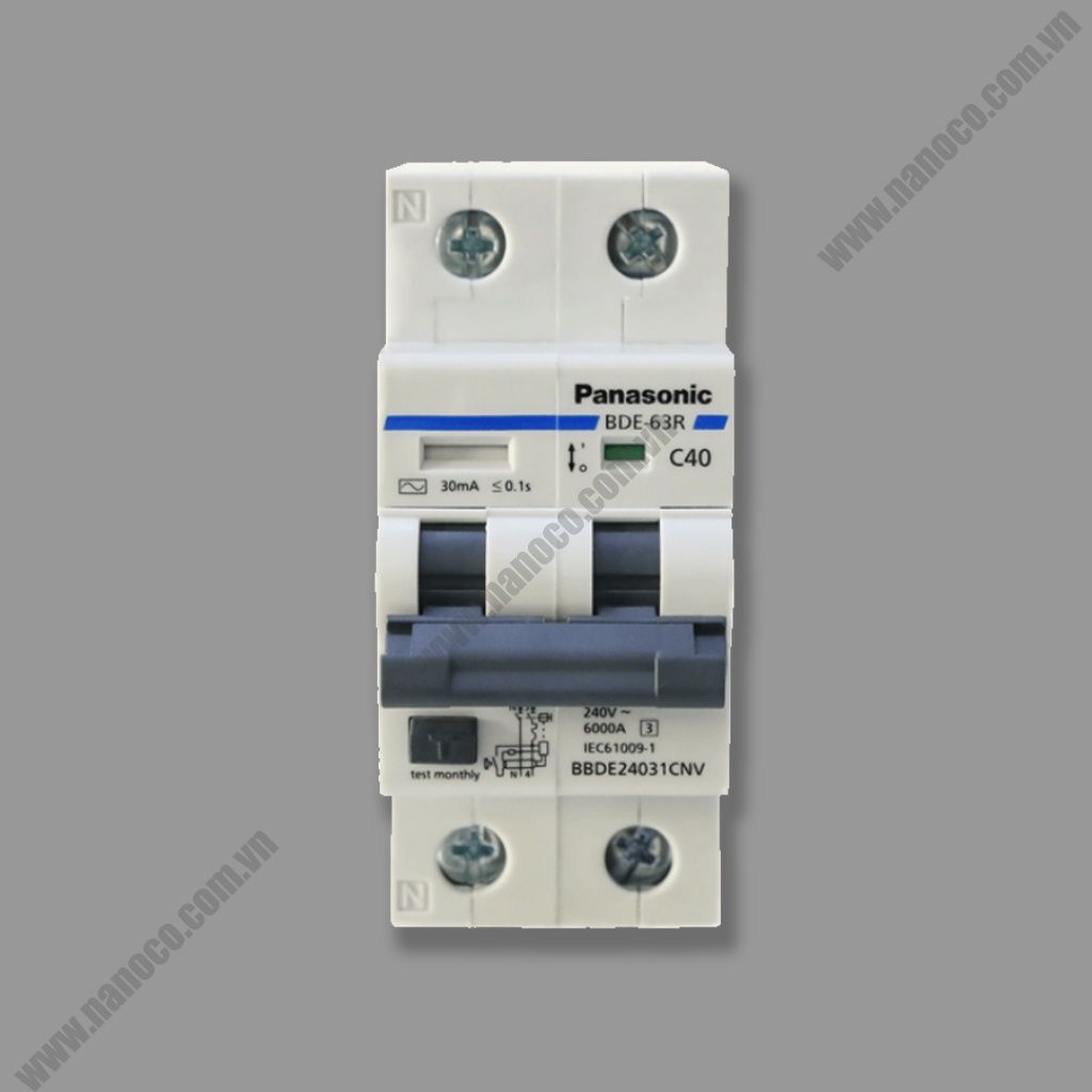Satety/ Earth Leakage Breaker RCBO 2P1E Panasonic