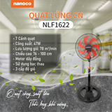  Quạt lửng CN Nanoco NLF1622 (Màu đen cam) 