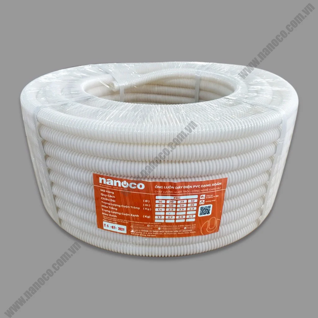 Twisted conduit HDPE Nanoco (White)