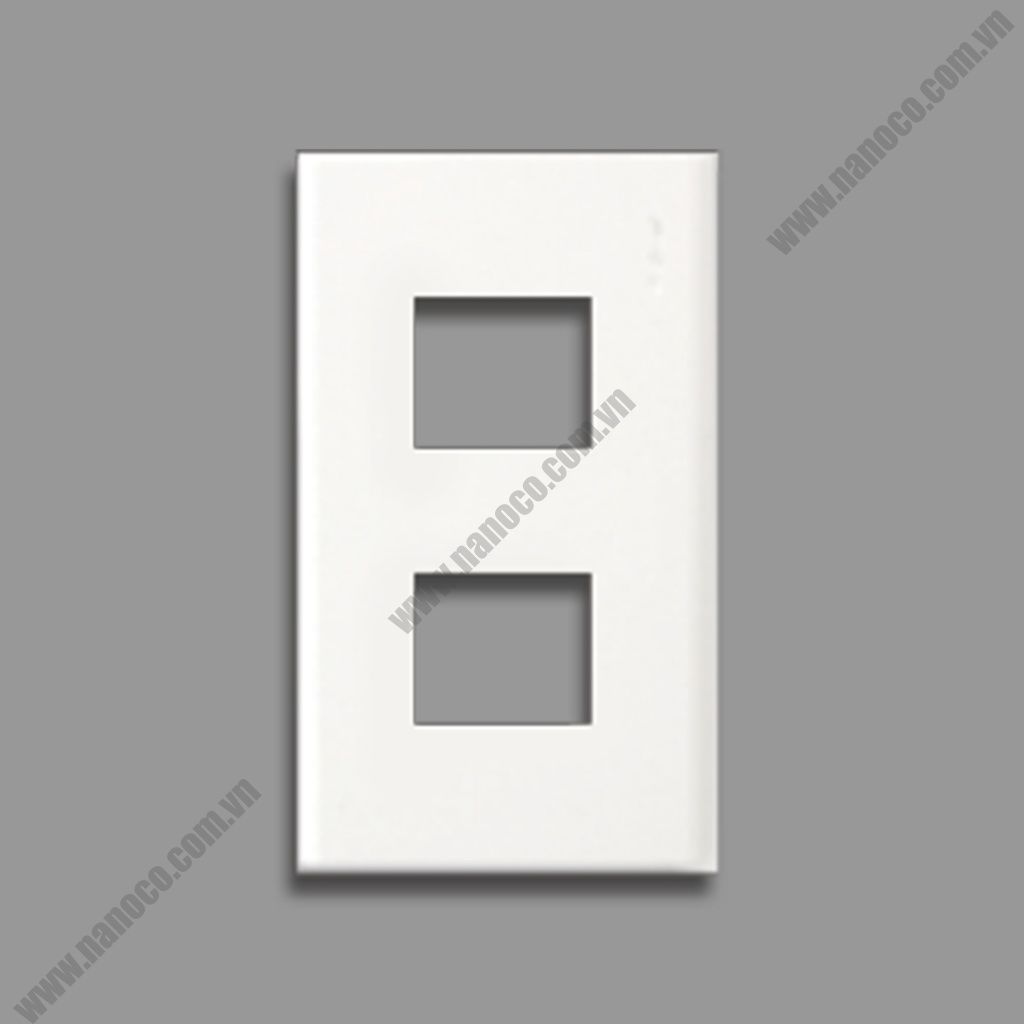 1 gang - 2 devices plate Full Color Panasonic WZV7842W