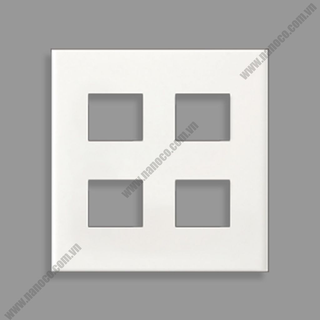 2 gang - 4 devices plate Full Color Panasonic WZV7844W