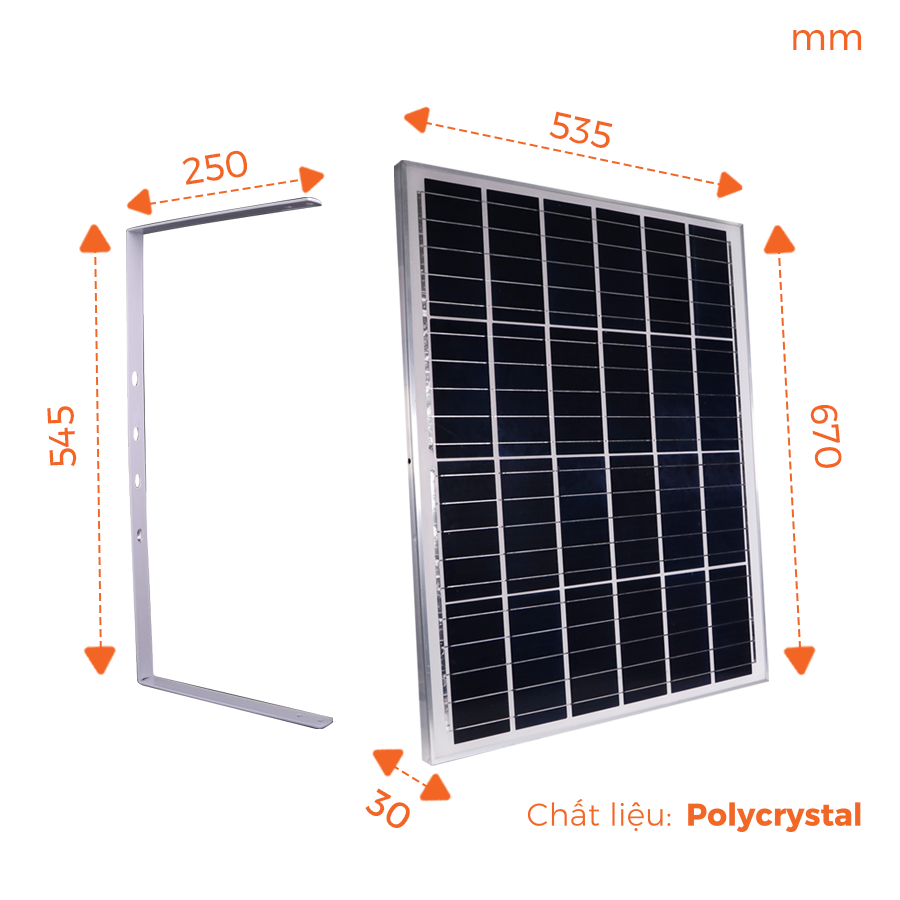  Đèn Pha LED Solar Nanoco - IP67 