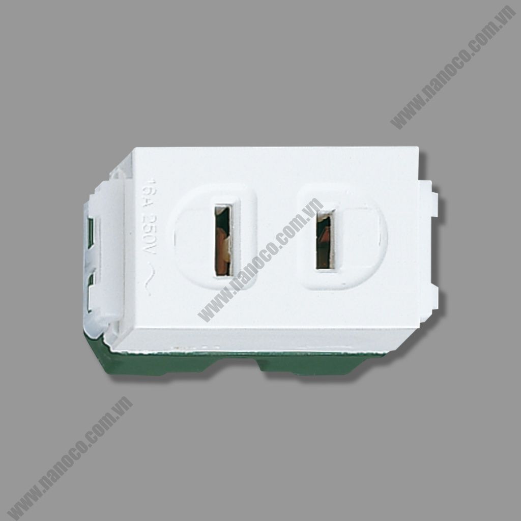 Flat pin receptacle Wide Series Panasonic WEG1001SW