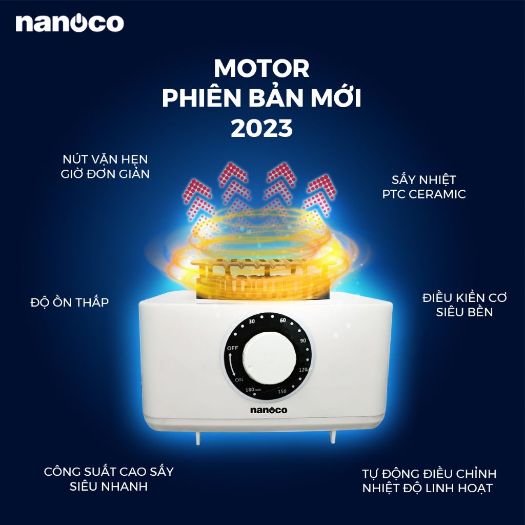  Tủ sấy quần áo Nanoco NCV2006 - sấy nhanh khô từ 30 phút 