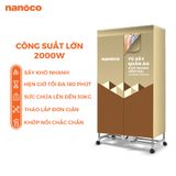  Tủ sấy quần áo Nanoco NCV2006 - treo quần áo tối đa 30 kg 