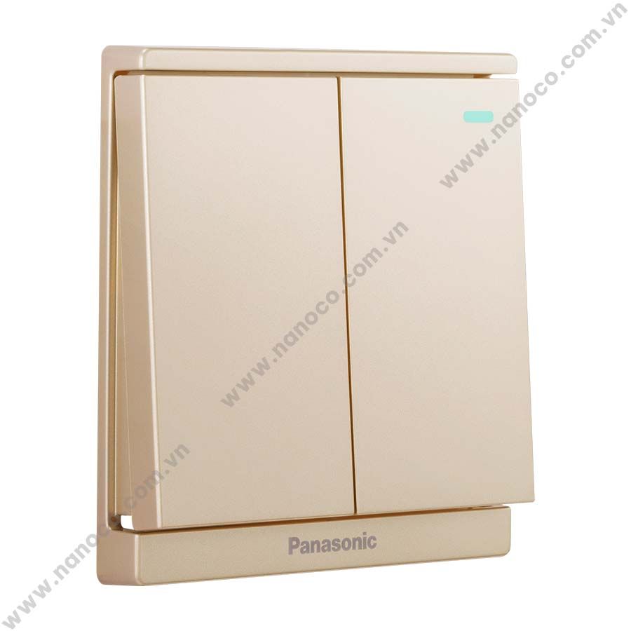 Bộ 2 công tắc C 1 chiều Moderva Panasonic (có chỉ báo)