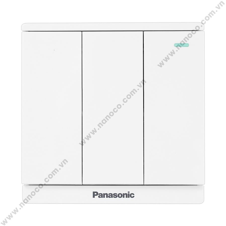  Bộ 3 công tắc B 1 chiều Moderva Panasonic (có chỉ báo) 