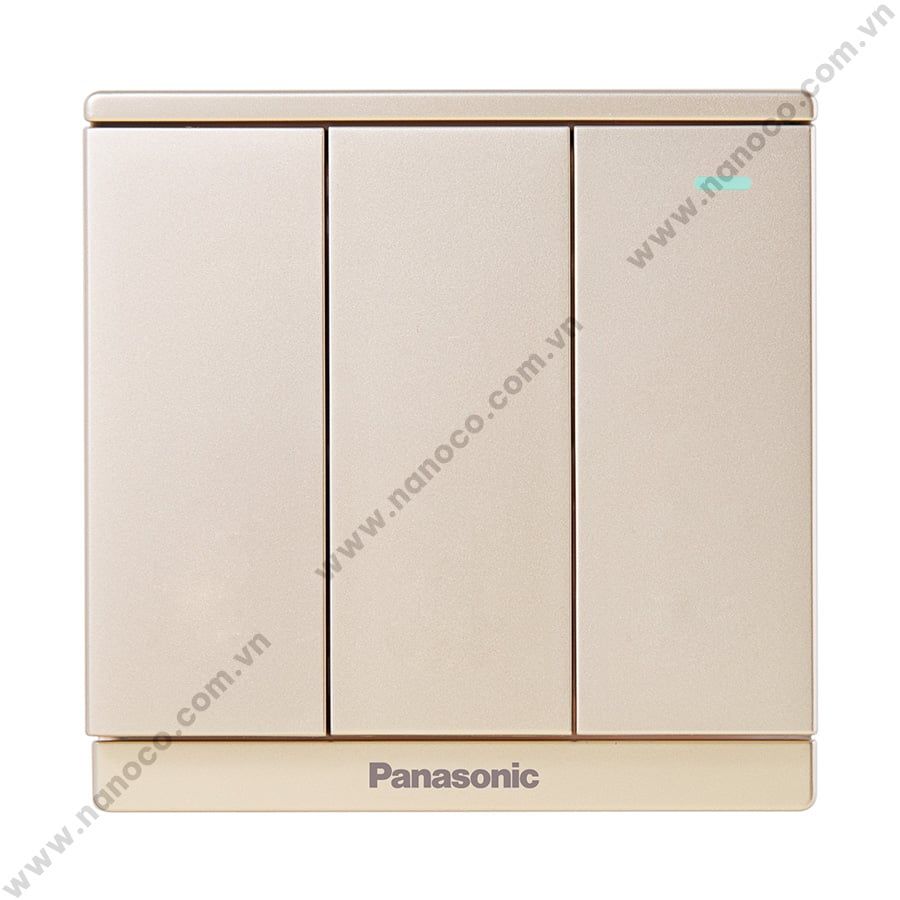  Bộ 3 công tắc B 1 chiều Moderva Panasonic (có chỉ báo) 