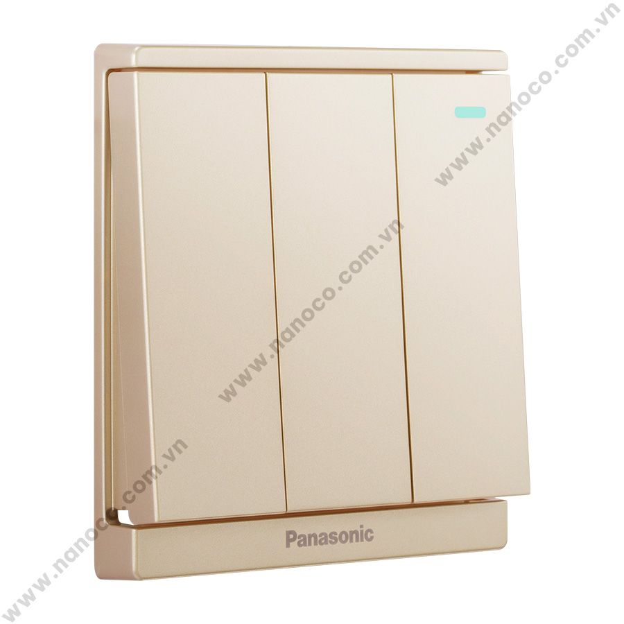 Bộ 3 công tắc B 1 chiều Moderva Panasonic (có chỉ báo)