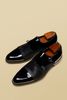 Giày Adam Monk Strap đen da bóng - GTX0011D