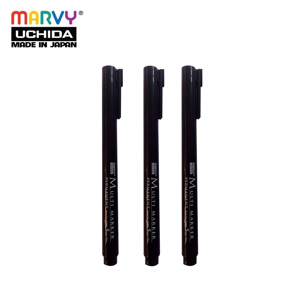 Combo 3 Cây Bút Ghi Đĩa MARVY ngòi kim 2600S