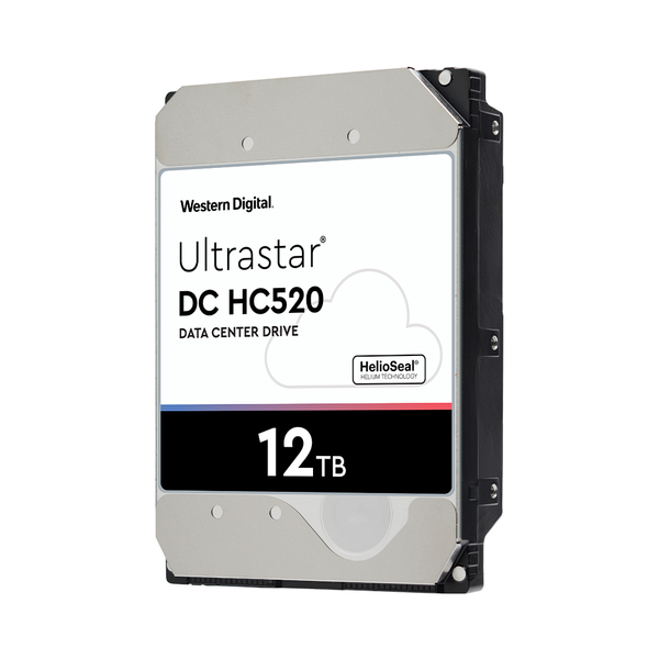 Ổ cứng HDD WD Ultrastar HC520 12TB 3.5 inch SATA Ultra 512E SE HE123 256MB Cache 7200RPM HUH721212ALE604