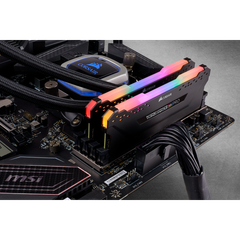 Corsair Vengeance RGB Pro 16GB (2X8GB) DDR4 3000Mhz C16 Black RGB Led