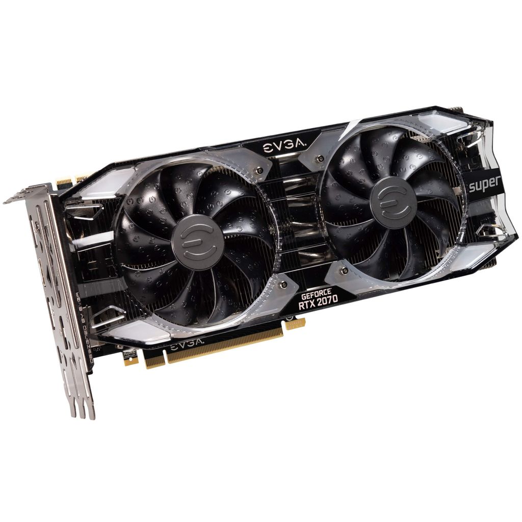 Evga Geforce RTX 2070 Super Xc Ultra, Overclocked, 2.75 Slot Extreme Cool Dual, 70C Gaming, RGB, Metal Backplate, 08G-P4-3173-Kr, 8GB Gddr6