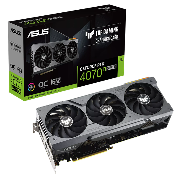 VGA ASUS TUF Gaming GeForce RTX 4070 Ti SUPER 16GB GDDR6X OC Edition