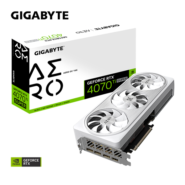 Card màn hình Gigabyte RTX 4070 Ti SUPER AERO OC 16GB