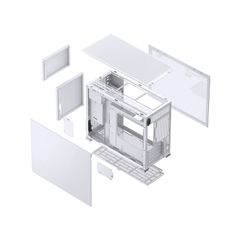 Vỏ Case JONSBO D31 Mesh SC White (Mini Tower | White | Màn hình phụ 8 )