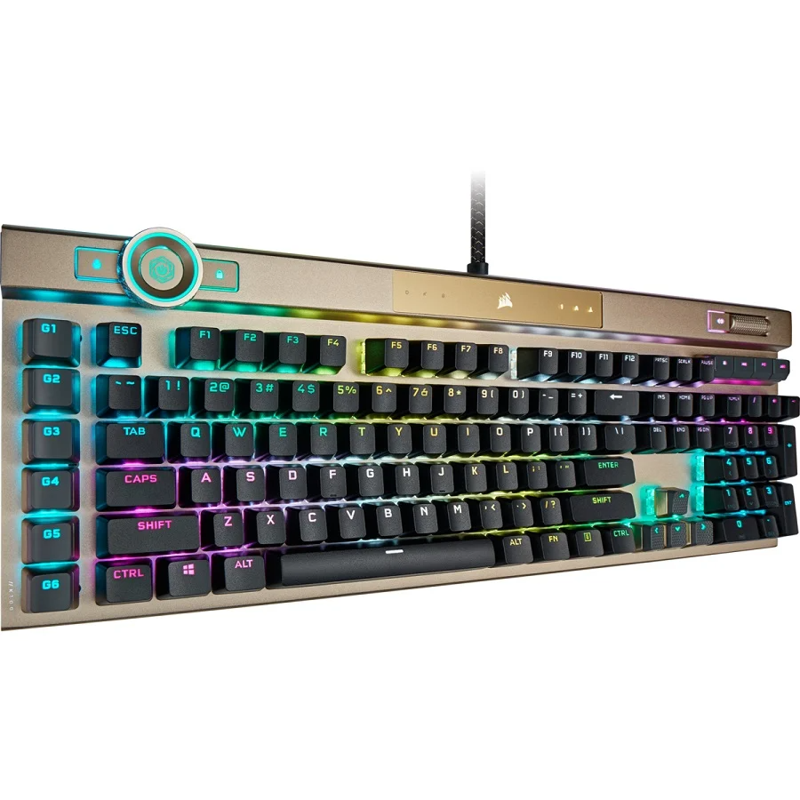 Bàn phím cơ Corsair K100 RGB Midnight Gold