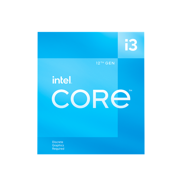 CPU Intel Core i3 12100F  (3.30 Up to 4.30GHz | 12MB | 4C 8T | Socket 1700 | Alder Lake | No GPU | 58W)