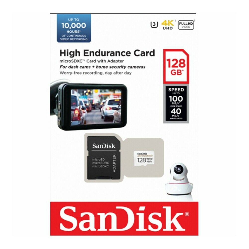 Thẻ nhớ 128GB MicroSDXC SanDisk High Endurance (Siêu bền cho camera)