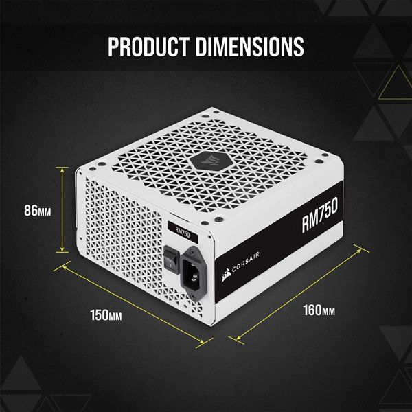 ( 750W ) Nguồn Corsair RM750 White 2021  - 80 Plus Gold - Full Modular