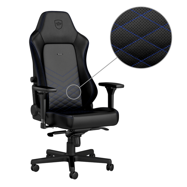 Noblechairs HERO PU Leather Series Gaming Chair – Black/BLue