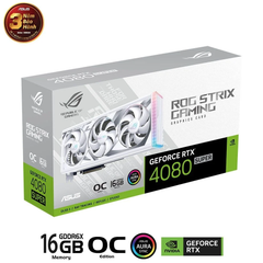 Card màn hình ASUS ROG Strix GeForce RTX 4080 SUPER 16GB GDDR6X White OC Edition (ROG-STRIX-RTX4080S-O16G-WHITE)