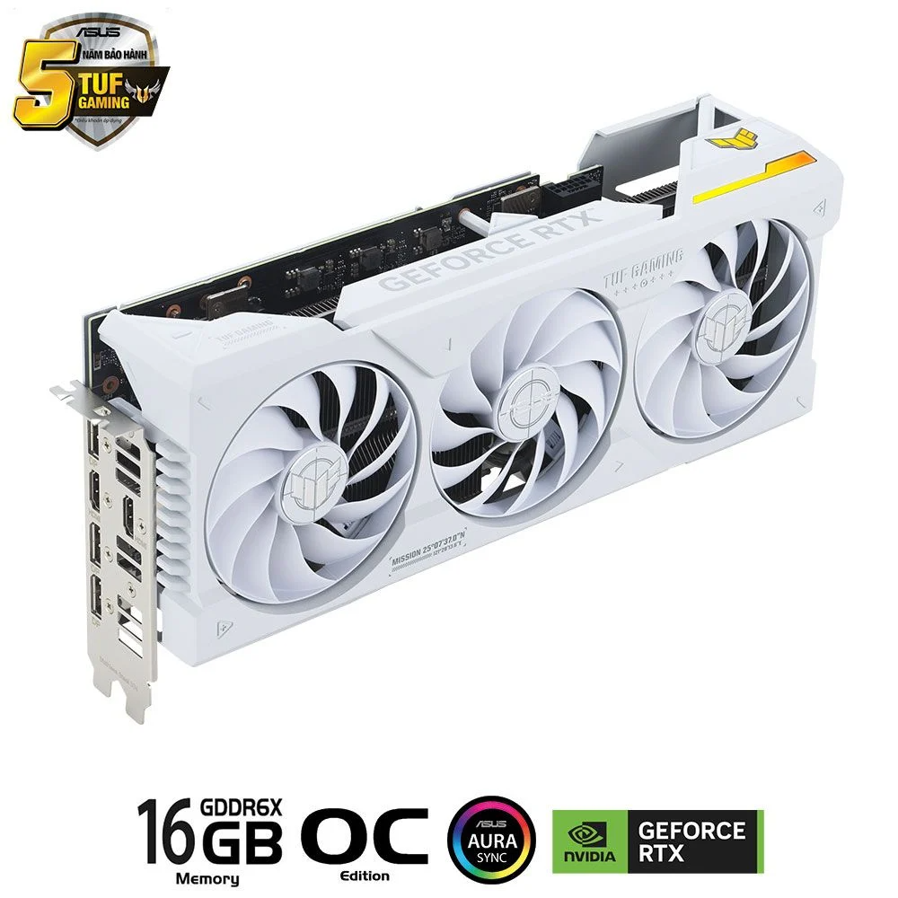 VGA ASUS TUF Gaming GeForce RTX™ 4070 Ti SUPER White OC Edition 16GB GDDR6X