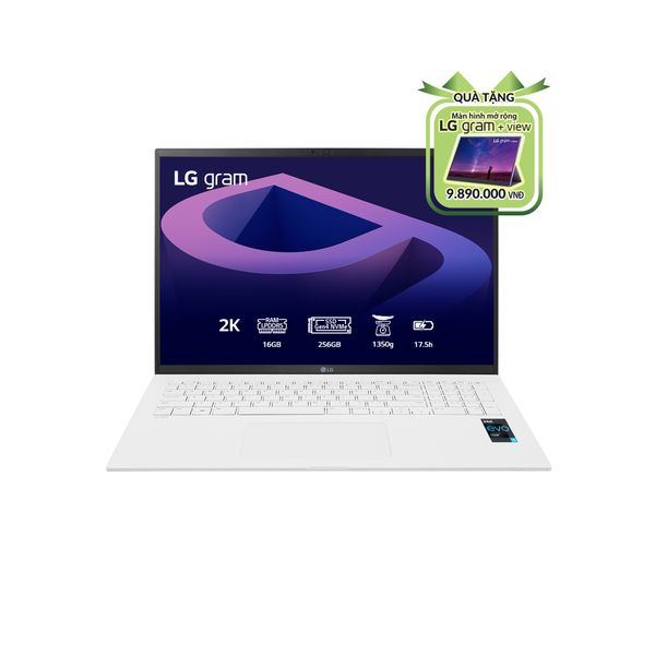 Laptop LG gram 17'', Không hệ điều hành, Intel® Core™ i5 Gen 12, 16Gb, 256GB, 17ZD90Q-G.AX52A5