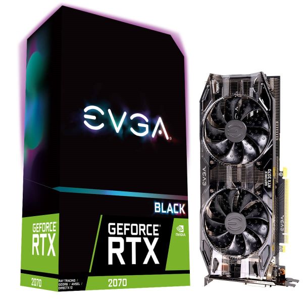 VGA EVGA GeForce RTX 2070 8GB GDDR6 BLACK GAMING 2nd BH 6T