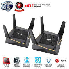 Bộ định tuyến WiFi 6 ASUS RT-AX92U (2PK) Chuẩn AX6100 ( 1 bộ 2 chiếc )