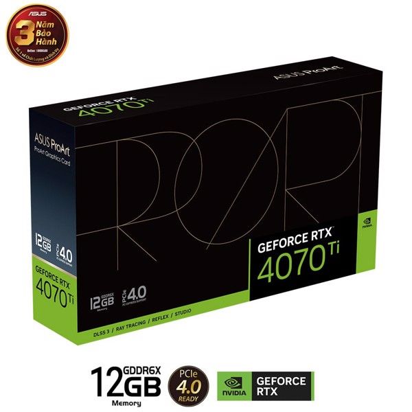 VGA ASUS ProArt GeForce RTX 4070 Ti 12GB GDDR6X