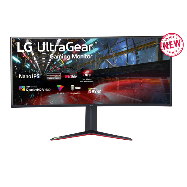 Màn hình LG UltraGear 38GN950-B Curved Gaming Monitor – 38″, QHD, Nano IPS, 160Hz (OC), 1ms, HDR600, G-Sync
