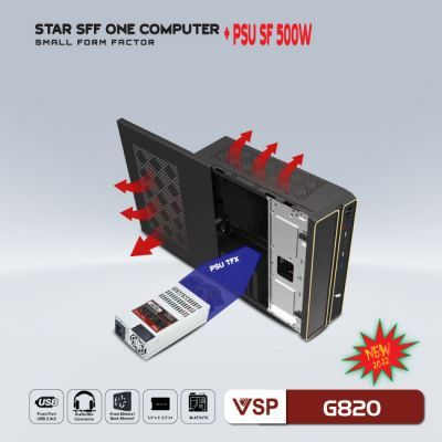 Combo case VSP SFF + PSU-550W -  G820