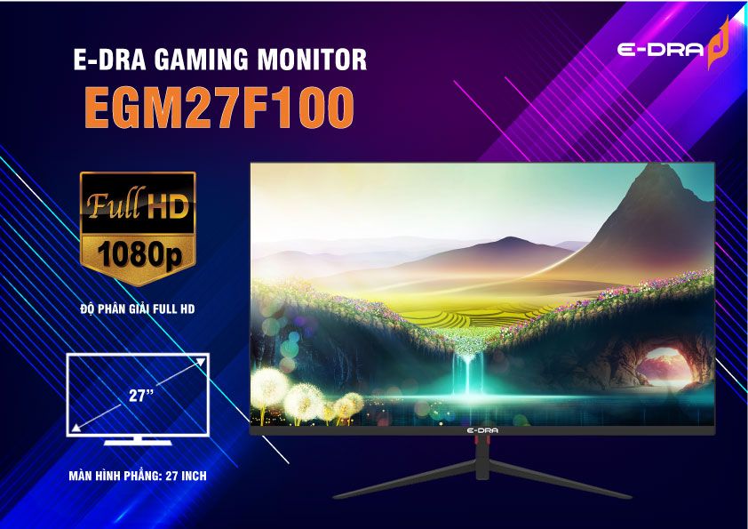 Màn Hình edra 27in EGM27F100 (27Inch/ Full HD/ 1ms/ 100HZ/ 250cd/m2/ IPS)