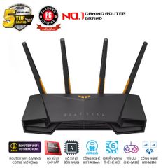 Bộ phát wifi 6 Asus TUF Gaming AX4200 (Chuẩn AX/ AX4200Mbps/ 4 Ăng-ten ngoài/ Wifi Mesh/ Dưới 80 User)