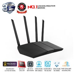 Bộ phát wifi 6 Asus RT AX57 (Chuẩn AX/ AX3000Mbps/ 4 Ăng-ten ngoài/ Wifi Mesh/ 45User)