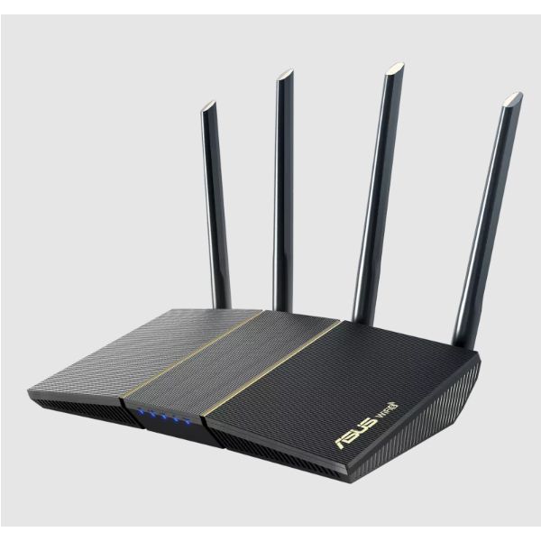 Bộ phát wifi 6 Asus RT AX57 (Chuẩn AX/ AX3000Mbps/ 4 Ăng-ten ngoài/ Wifi Mesh/ 45User)