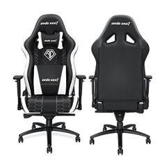Anda Seat Spirit King Black/White – Full Pvc Leather 4D Armrest Gaming Chair