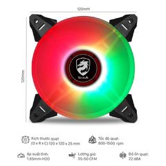 Fan Case Vitra Galaxy 5 in 1 A-RGB Aura Sync ( 5 Fan Pack / Kèm điều khiển)