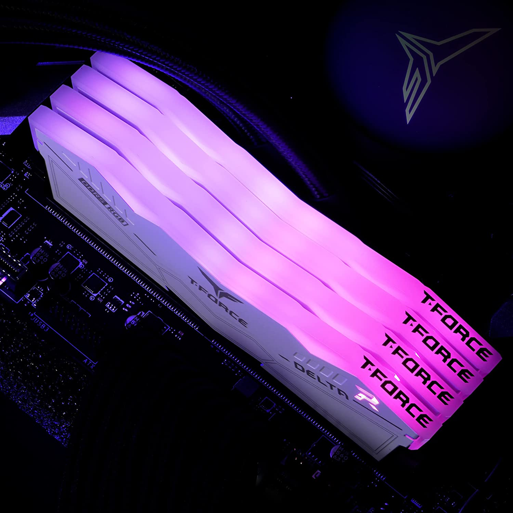 RAM TeamGroup T Force Delta White RGB 32GB (2x16GB) DDR5 5600Mhz