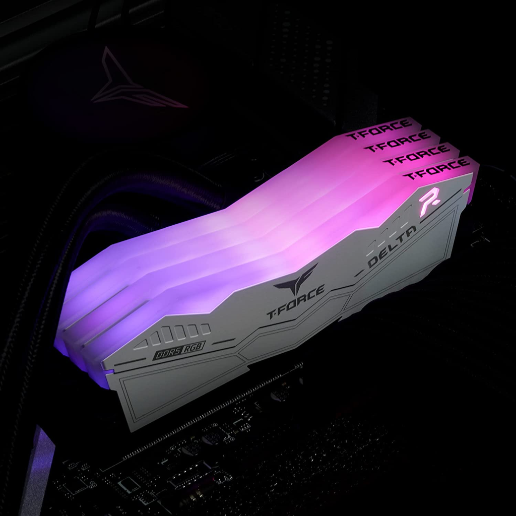 RAM TeamGroup T Force Delta White RGB 32GB (2x16GB) DDR5 5600Mhz